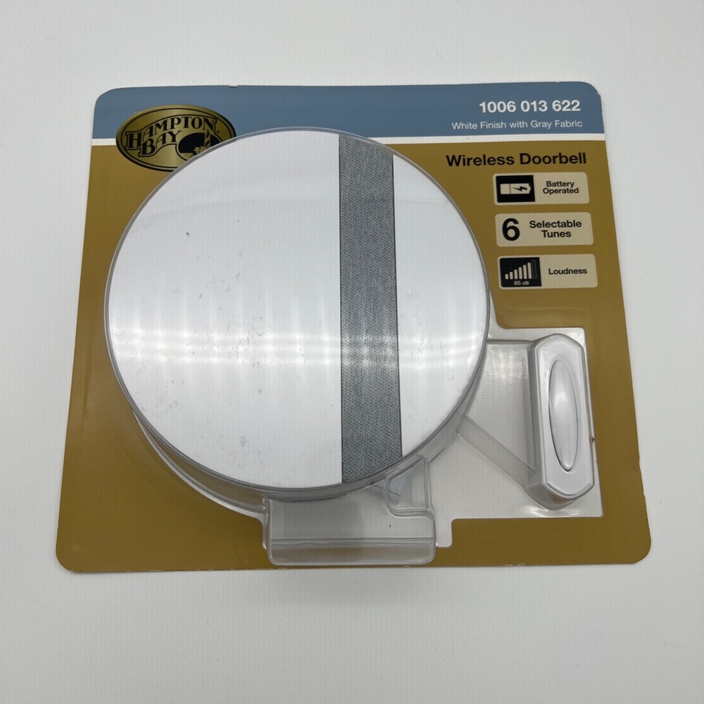 Hampton Bay Wireless Round Battery Operated Door  Bell Kit